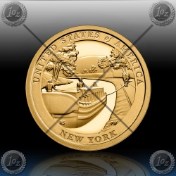 ZDA 2 x 1 Dollar 2021 (American Innovation - New York / Erie Canal) P+D